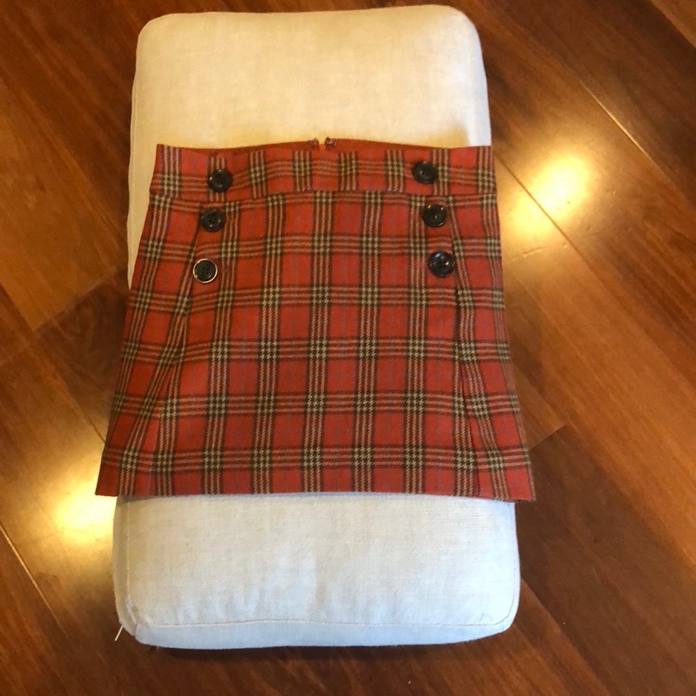 Gap wool mini skirt fully line looks vintage Sz 2